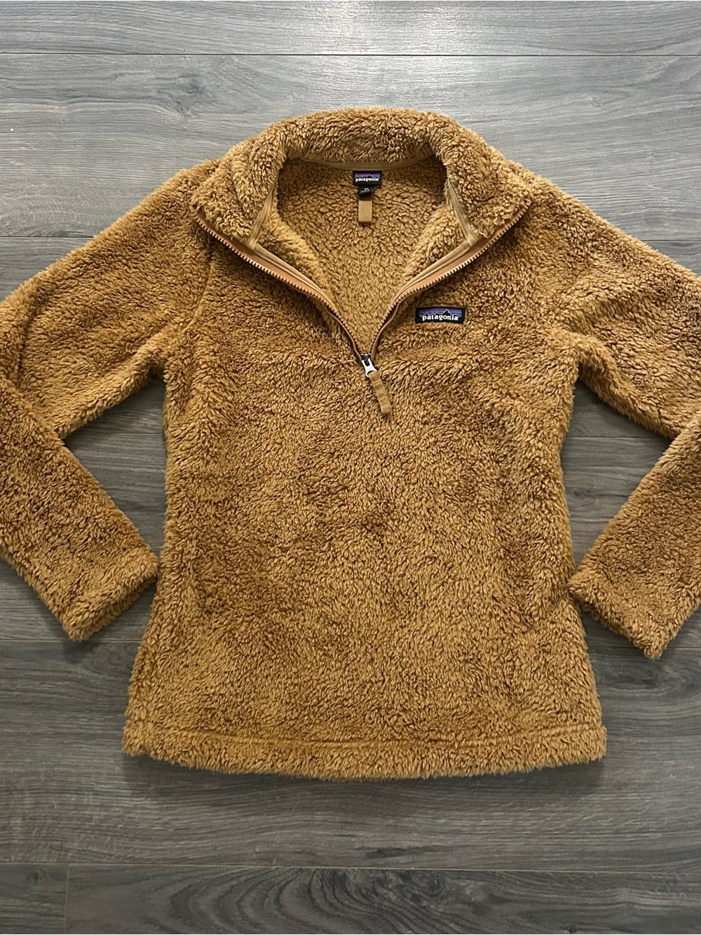 Patagonia Women's Teddy Fleece Half-Zip Jacket - Camel Brown